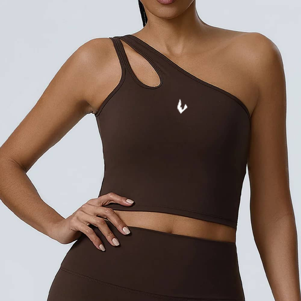 ENNZOO One-Shoulder Sports Bra