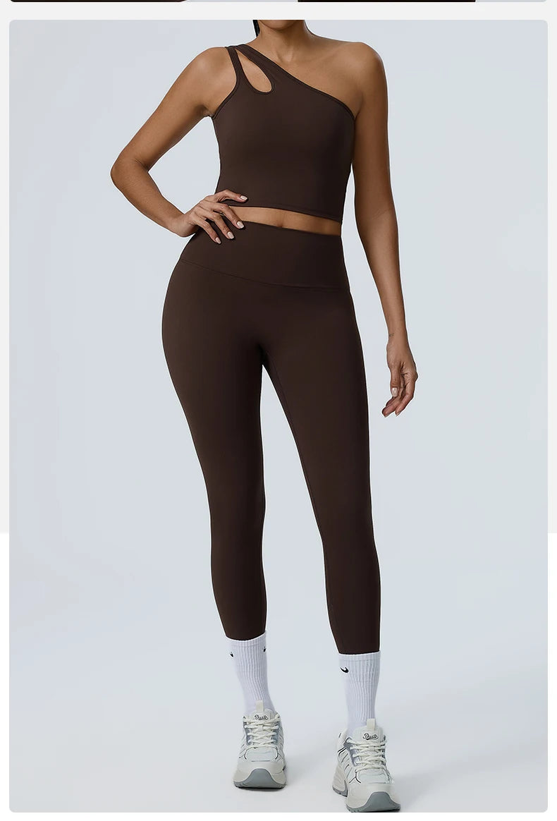 ENNZOO One-Shoulder Sports Bra