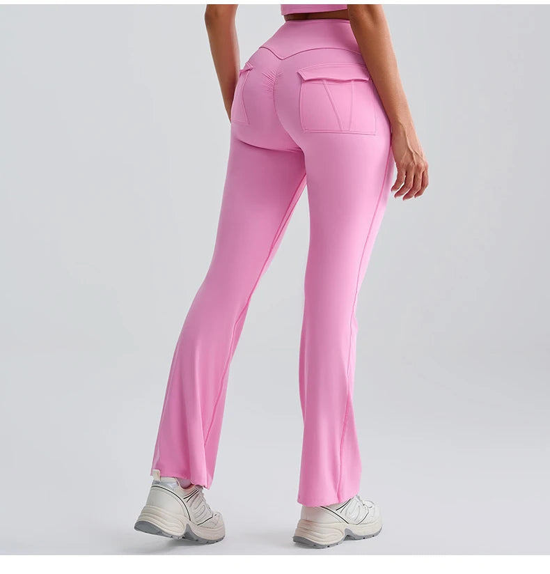 Ennzoo Flared Seam Pocket Leggings