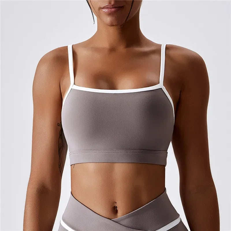 Zoorie Stitching Contrast Color Bra