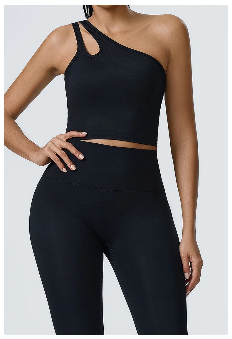 ENNZOO One-Shoulder Sports Bra