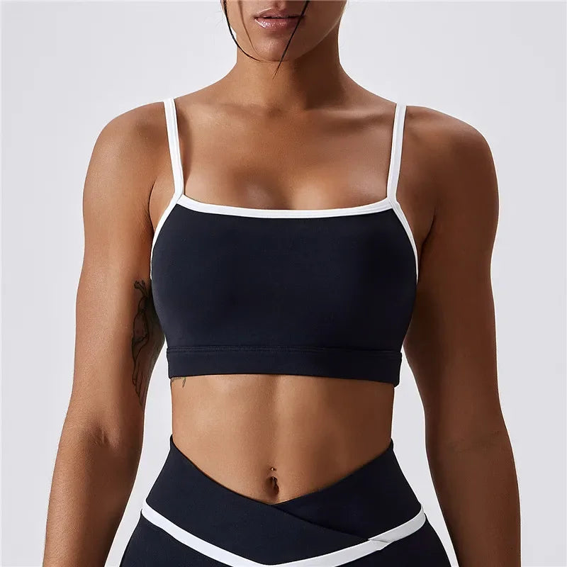 Zoorie Stitching Contrast Color Bra