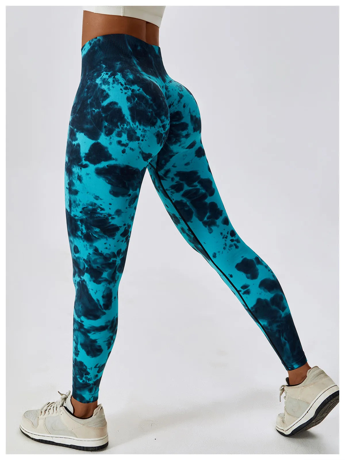 Ennzoo Tie-dye Seamless Scrunch Leggings