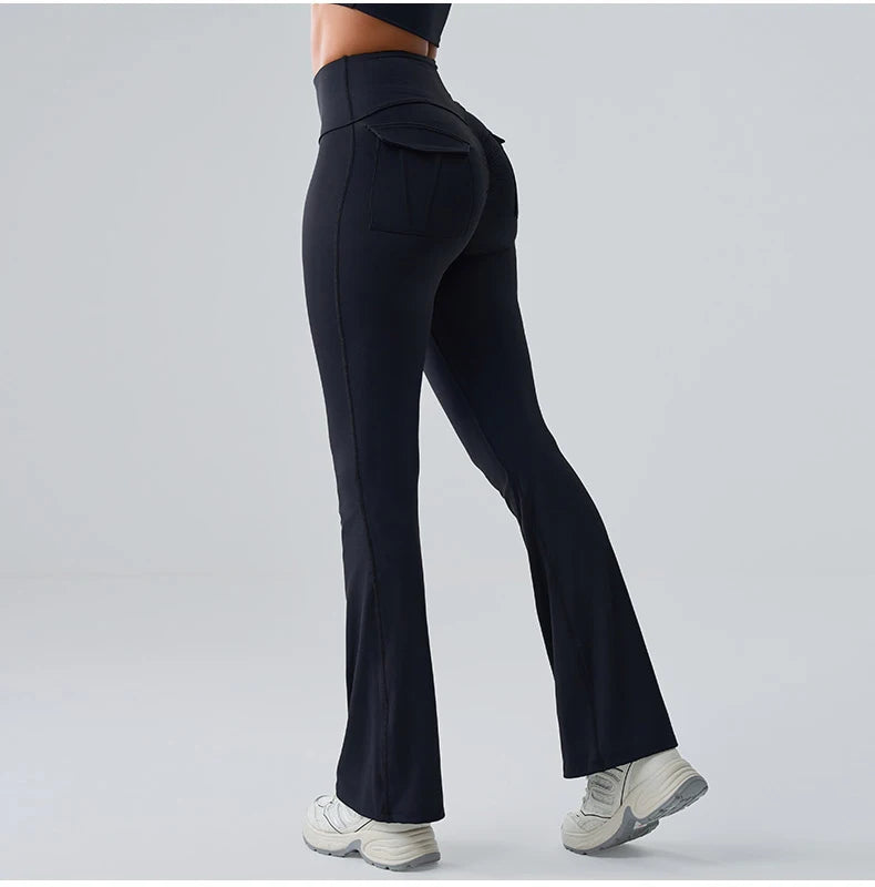 Ennzoo Flared Seam Pocket Leggings