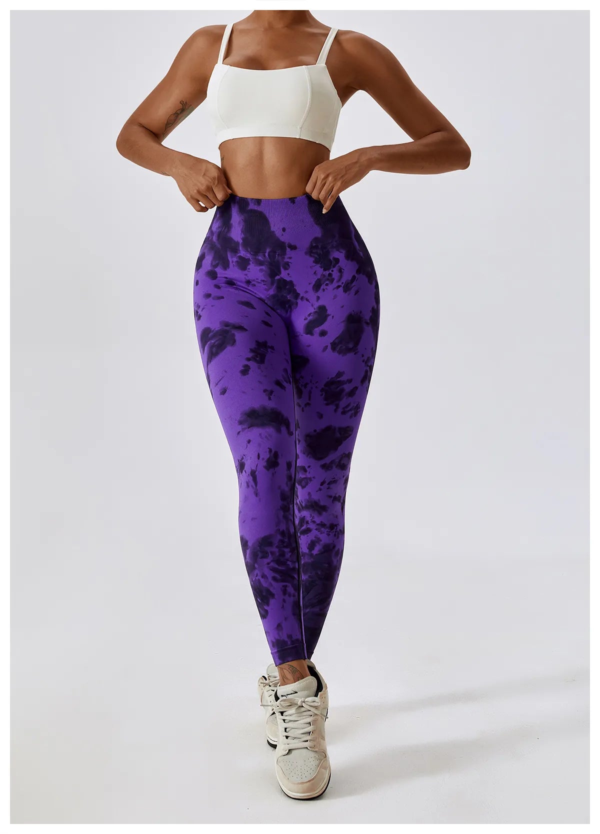 Zoorie Tie-dye Seamless Scrunch Leggings