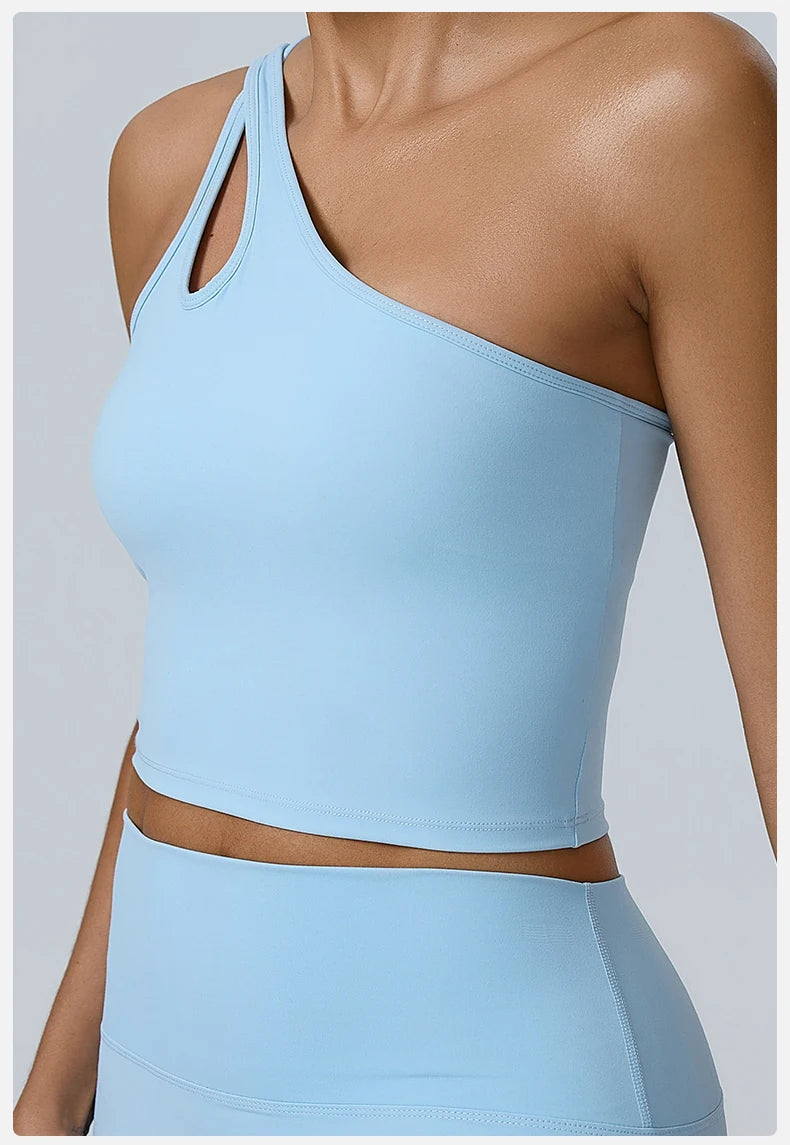 ENNZOO One-Shoulder Sports Bra