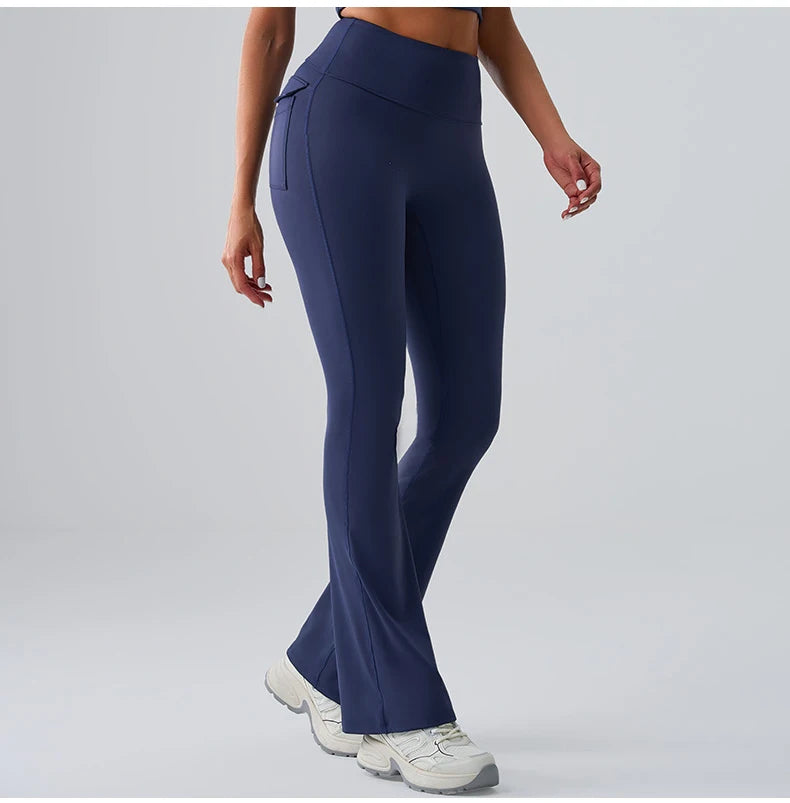 Ennzoo Flared Seam Pocket Leggings