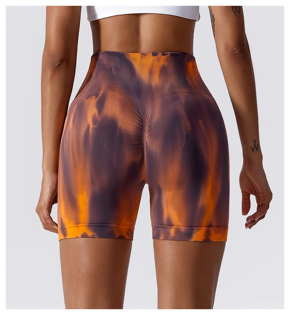 Zoorie Tie-Dye Buttt Lift Seamless Short