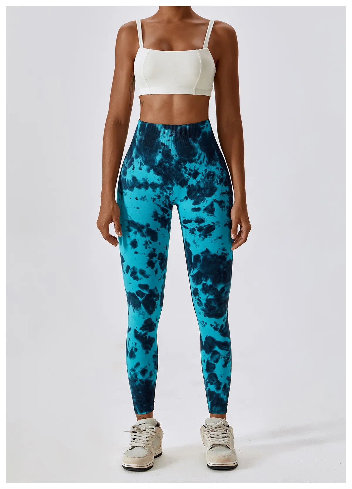 Ennzoo Tie-dye Seamless Scrunch Leggings