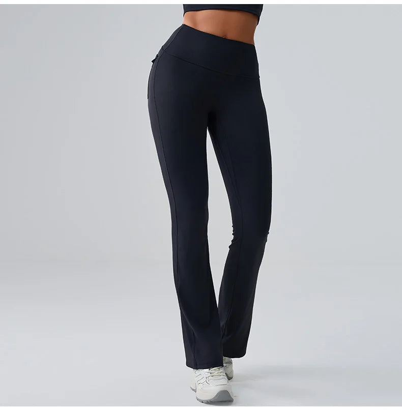 Ennzoo Flared Seam Pocket Leggings