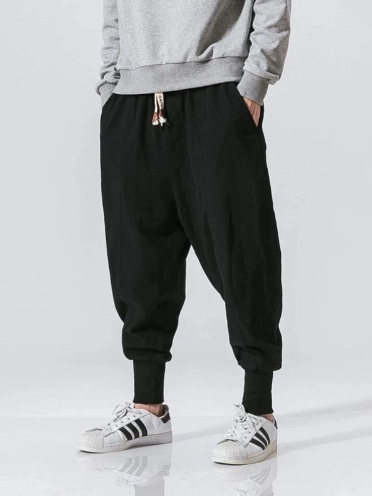 Zoorie Cotton Linen Harem Pants
