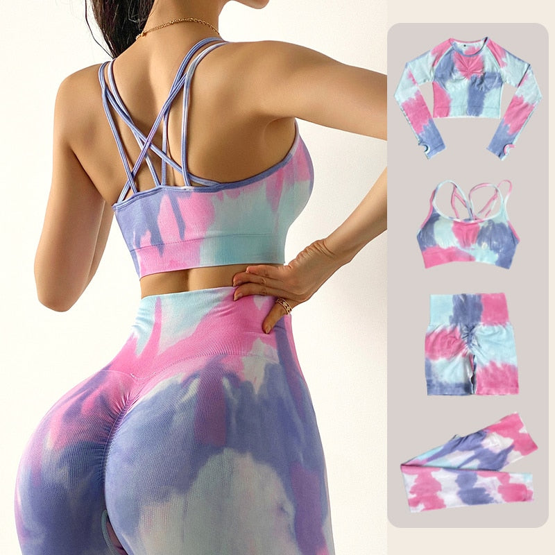 Legging Bra  Long Sleeve Gym Set
