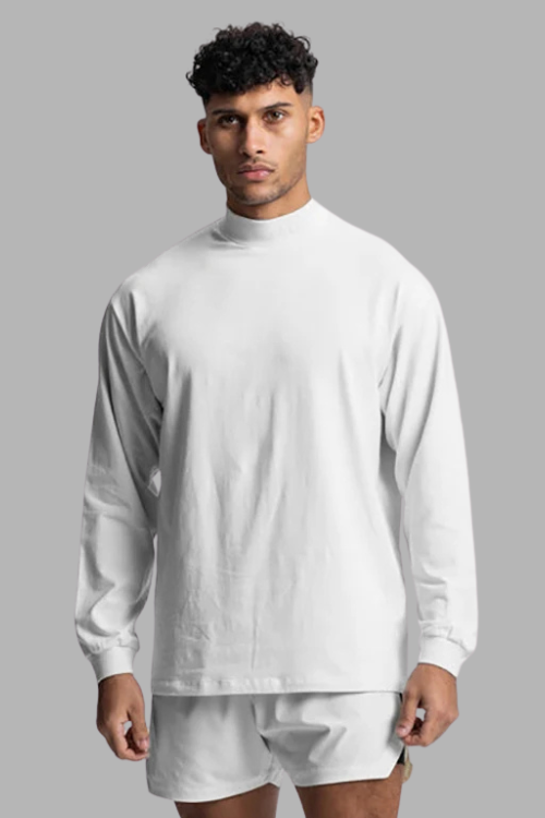 Zoorie Turtleneck Dropped Shoulder T Shirt