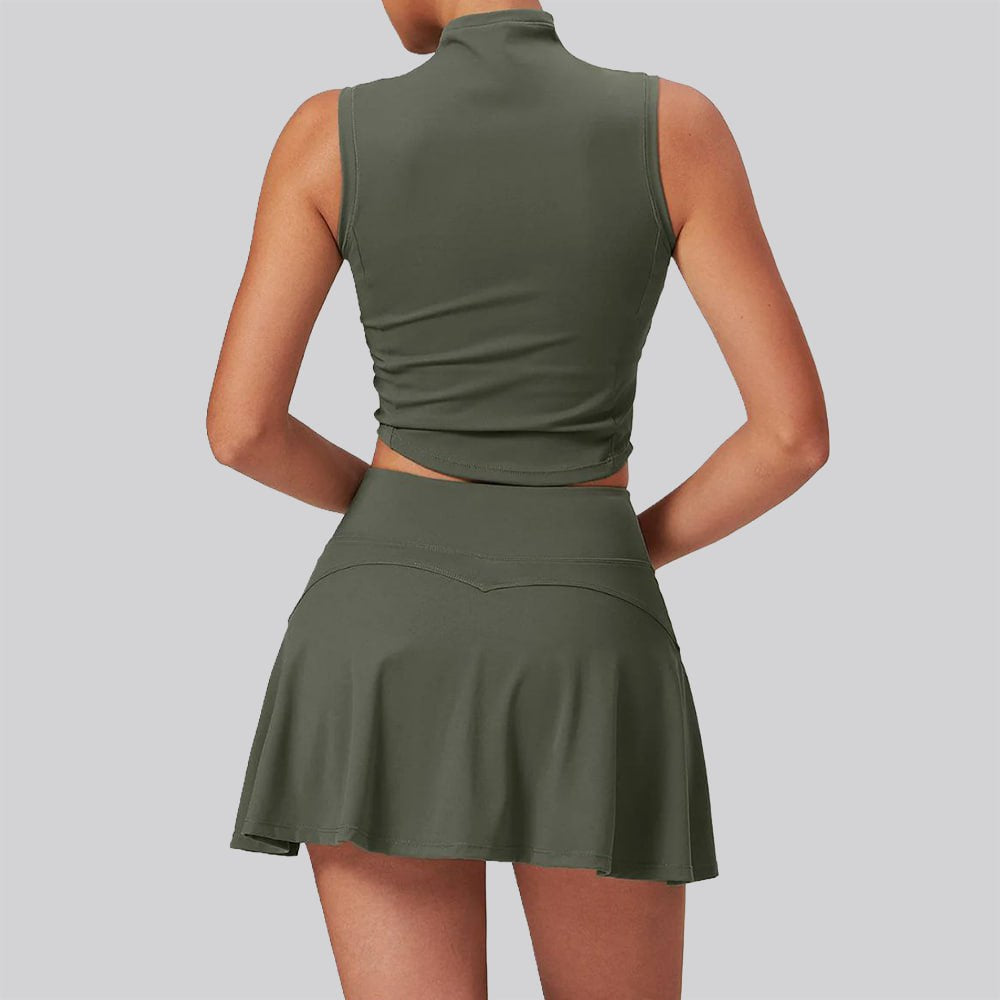 ENNZOO Padded Running Sports Top