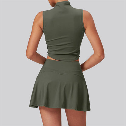 ENNZOO Padded Running Sports Top