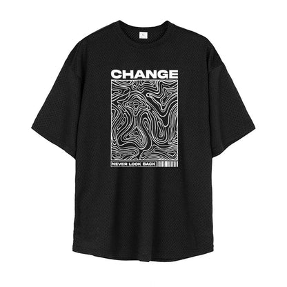 Zoorie Print Oversized Bodybuilding T-Shirt