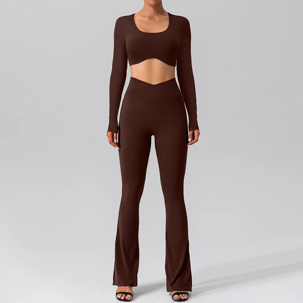 Zoorie Solid Color Yoga Suit