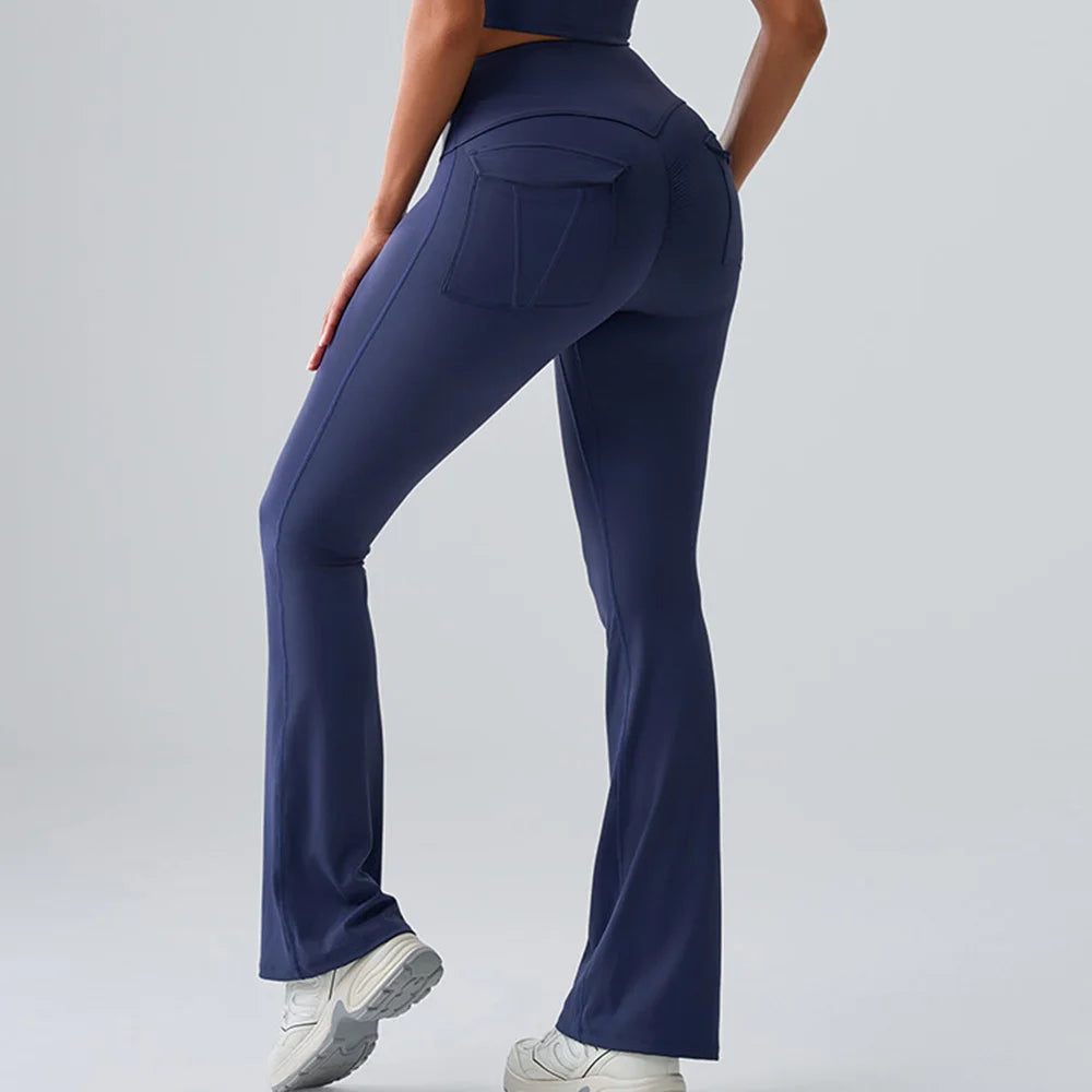 Ennzoo Flared Seam Pocket Leggings
