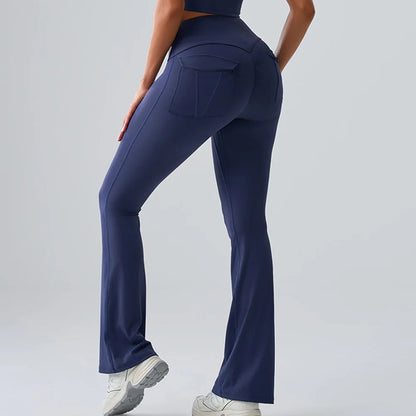 Ennzoo Flared Seam Pocket Leggings