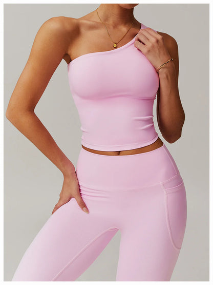 ENNZOO Asymmetric Sports Top