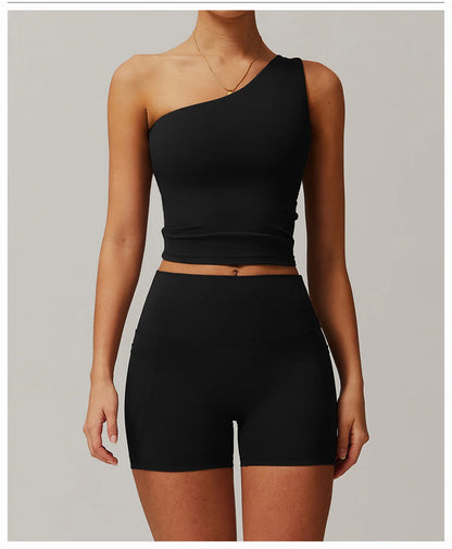 ENNZOO Asymmetric Sports Top