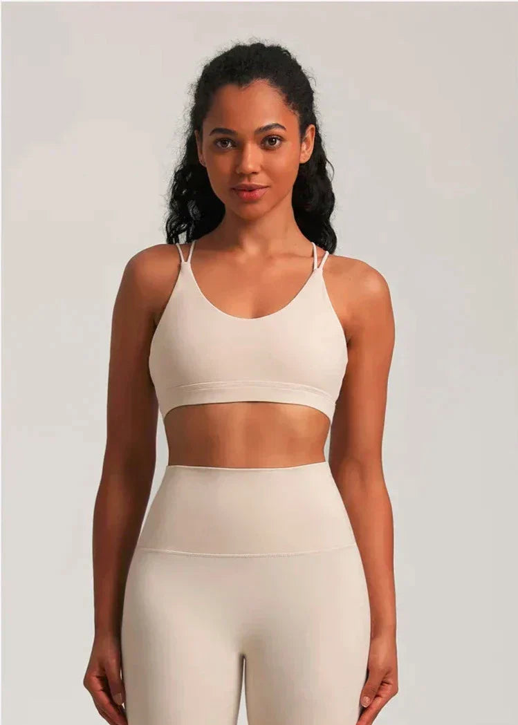 Zoorie Cross Back Training Jog Sport Bra