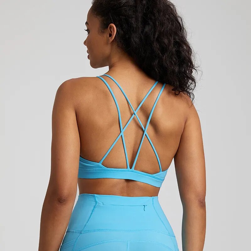 Zoorie Cross Back Training Jog Sport Bra