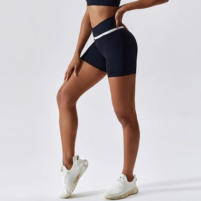 Zoorie Crossed Waist Fitness Short