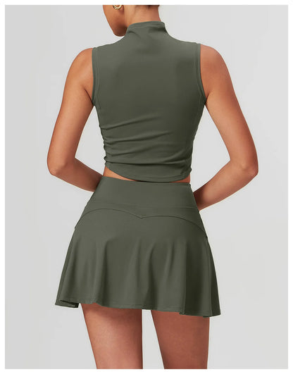 ENNZOO Padded Running Sports Top