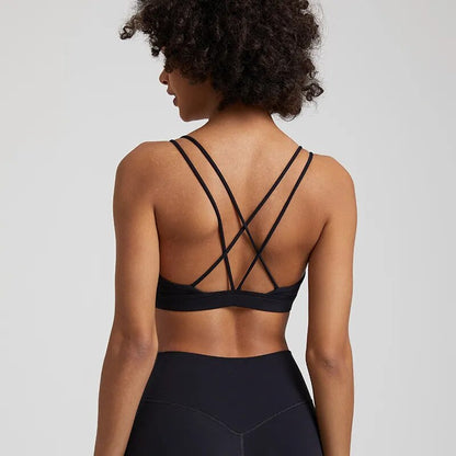 Zoorie Cross Back Training Jog Sport Bra