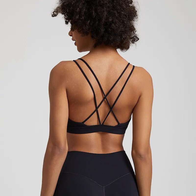 Zoorie Cross Back Training Jog Sport Bra