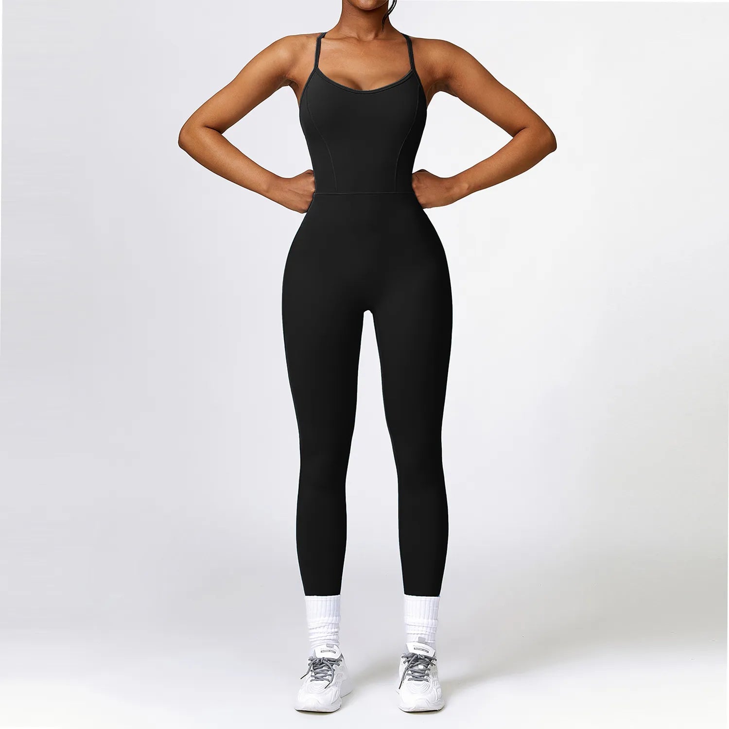 Zoorie Sexy Hollow Out Bodycon Jumpsuit