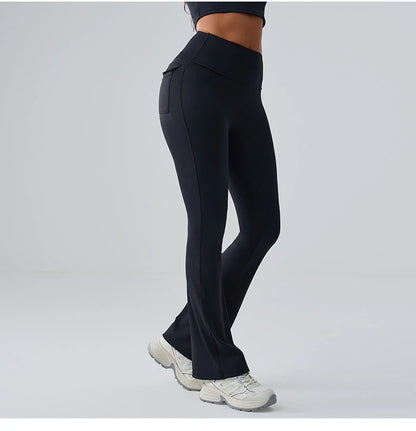 Ennzoo Flared Seam Pocket Leggings
