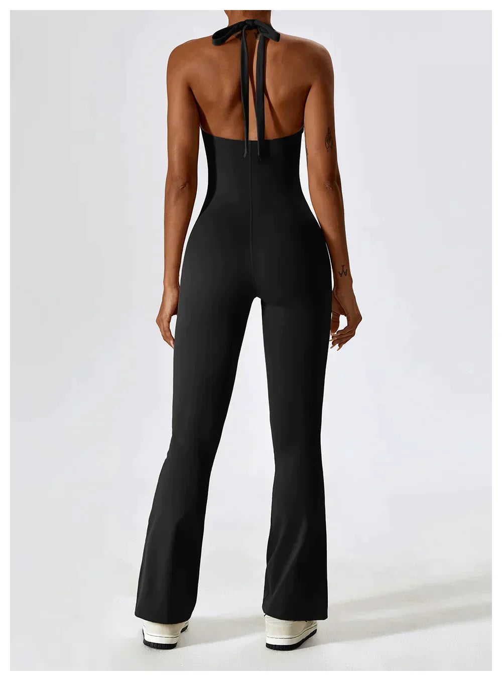 Zoorie Sexy V-neck Flare Jumpsuit