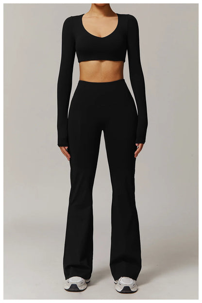 Ennzoo Flared Sculpt Yoga Leggings