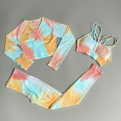 Legging Bra  Long Sleeve Gym Set