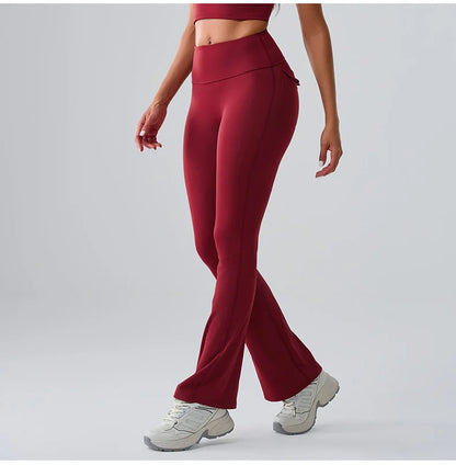 Ennzoo Flared Seam Pocket Leggings