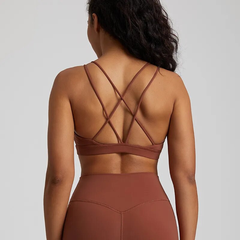 Zoorie Cross Back Training Jog Sport Bra