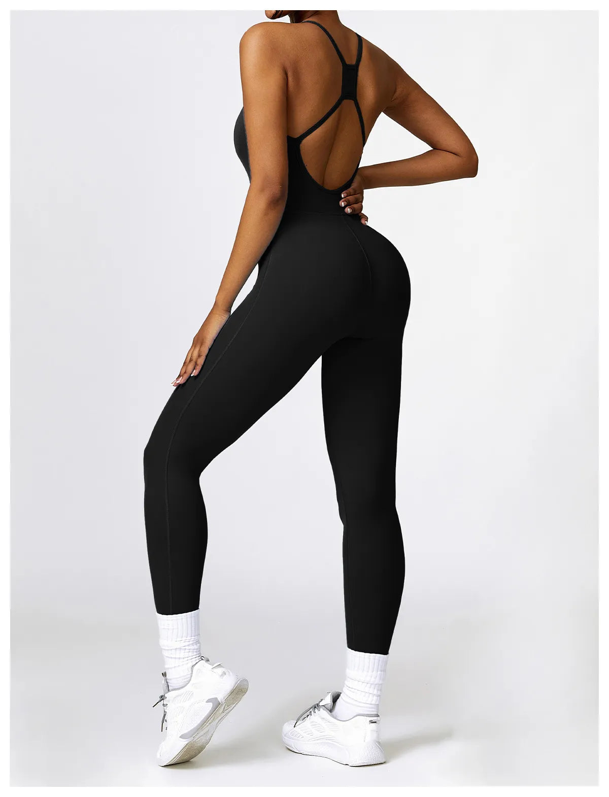 Zoorie Sexy Hollow Out Bodycon Jumpsuit