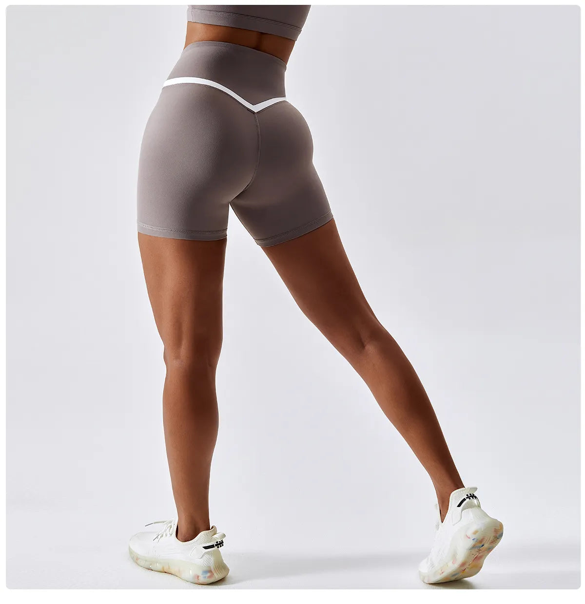 Zoorie Crossed Waist Fitness Short