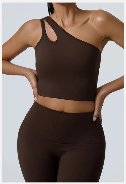 ENNZOO One-Shoulder Sports Bra