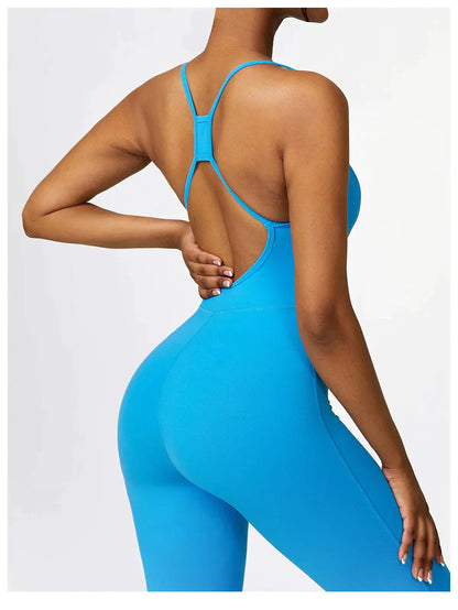Zoorie Sexy Hollow Out Bodycon Jumpsuit