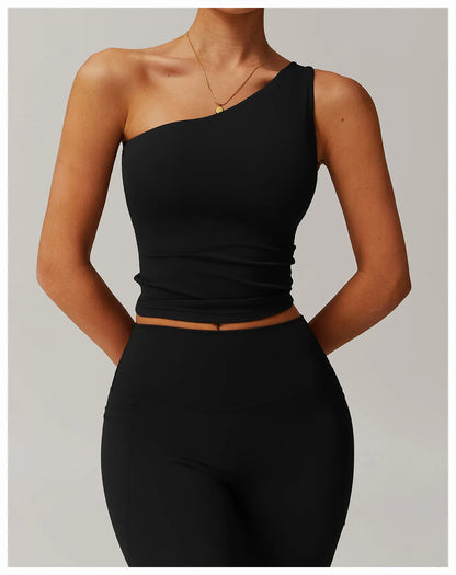 ENNZOO Asymmetric Sports Top