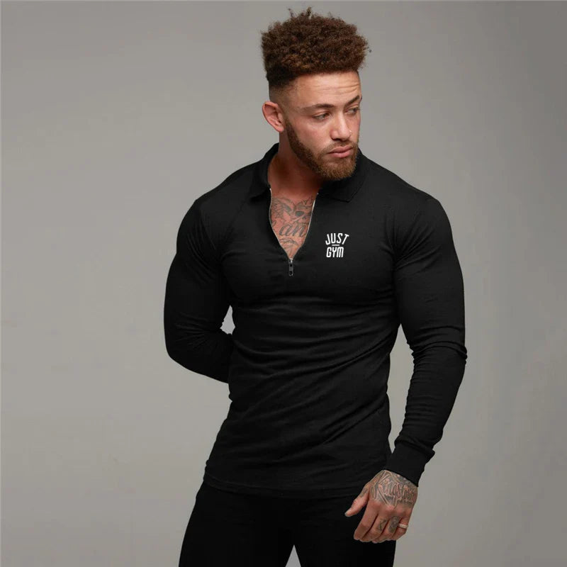 Zoore Zippered Polo Shirts