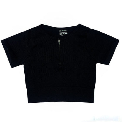 Gym Shirts Seamless Crop Tops