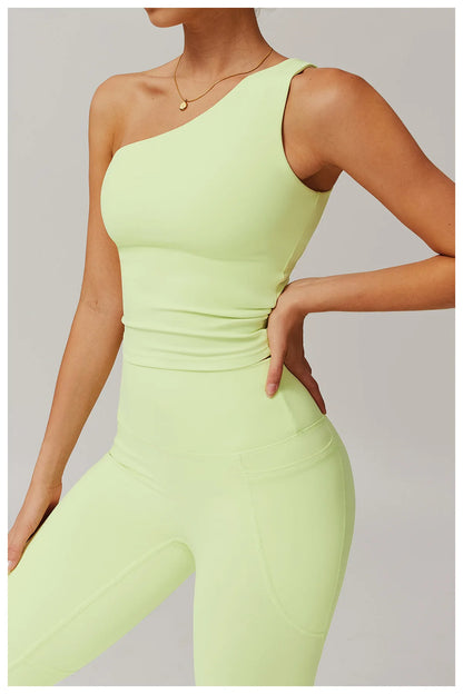 ENNZOO Asymmetric Sports Top