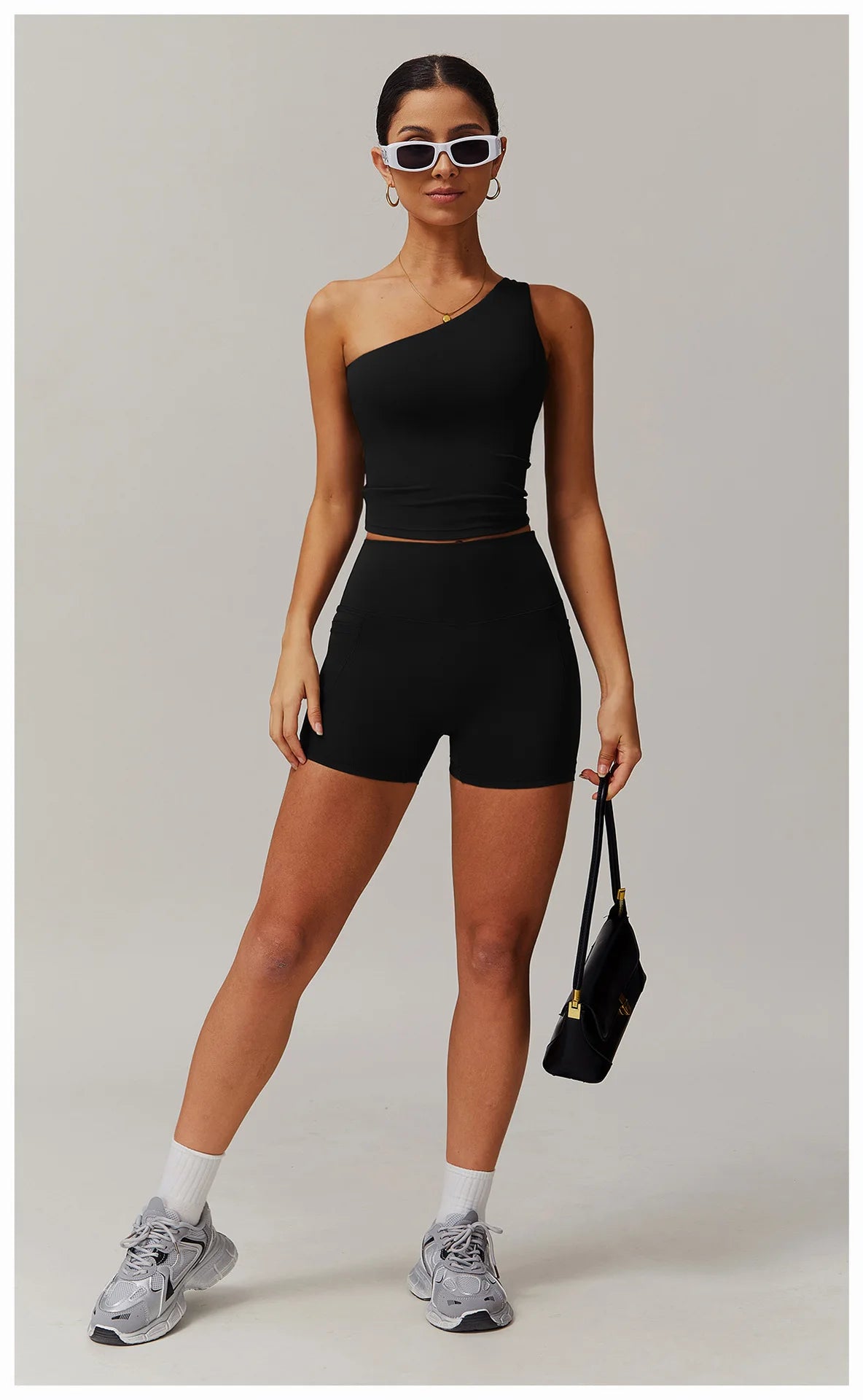 ENNZOO Asymmetric Sports Top