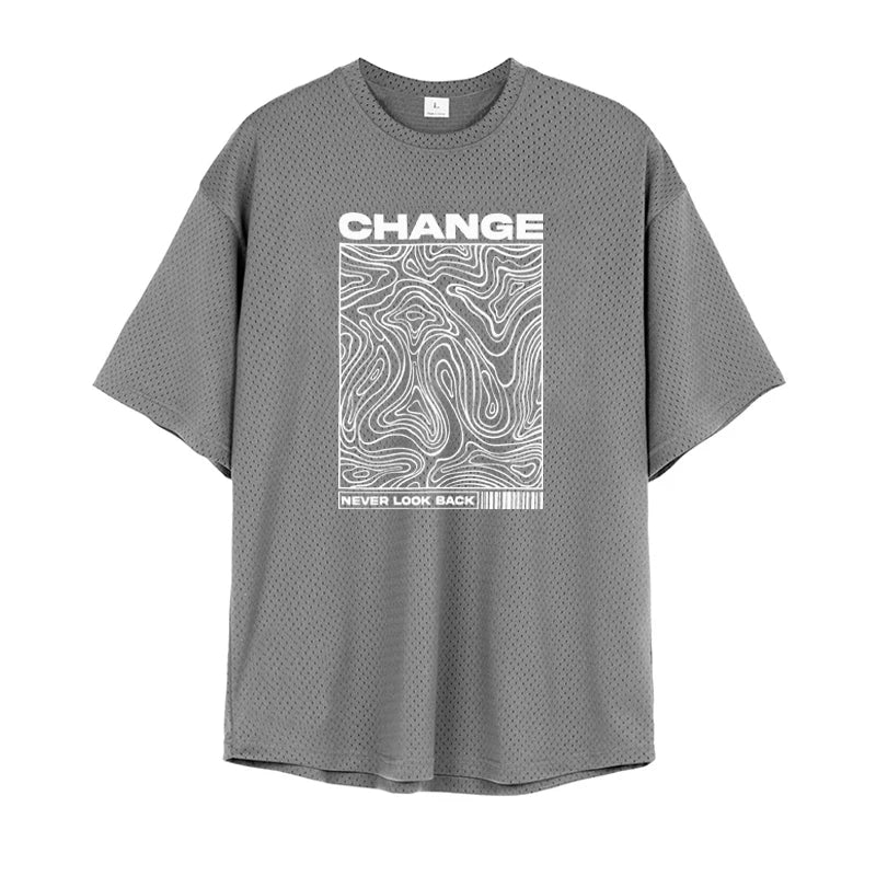 Zoorie Print Oversized Bodybuilding T-Shirt