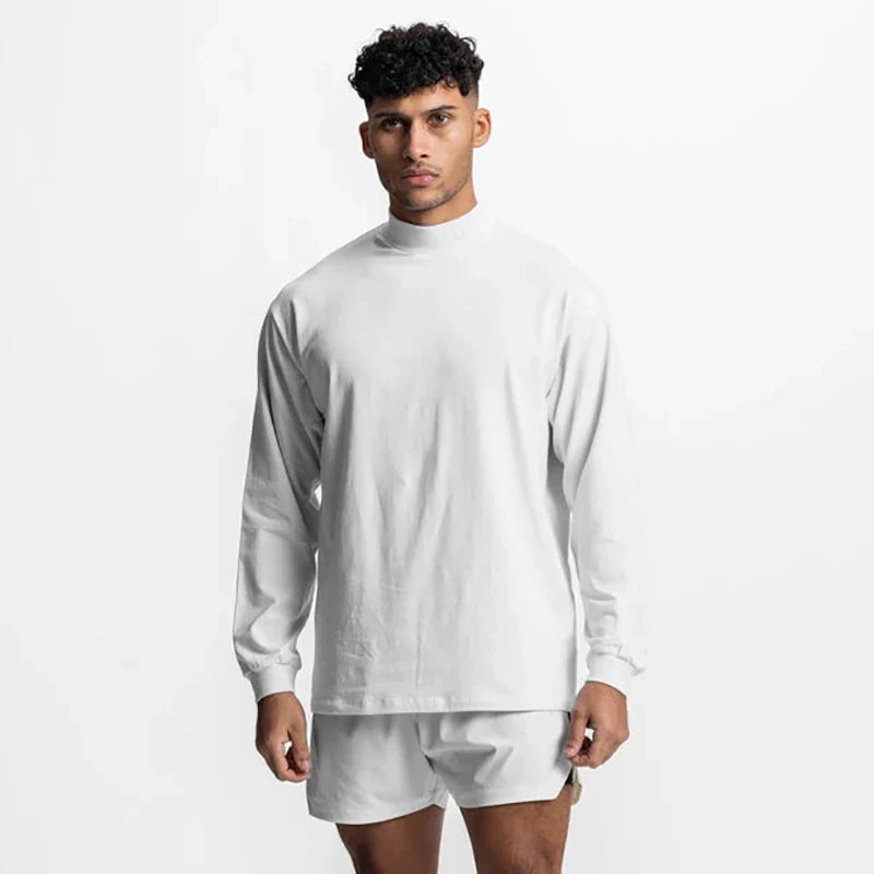 Zoorie Turtleneck Dropped Shoulder T Shirt