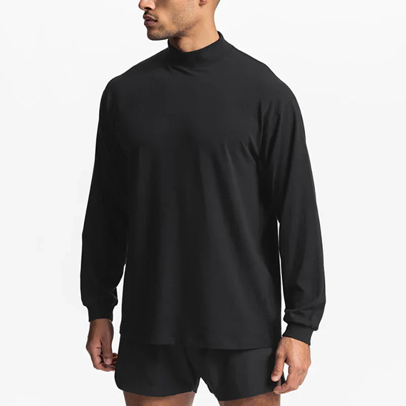 Zoorie Turtleneck Dropped Shoulder T Shirt